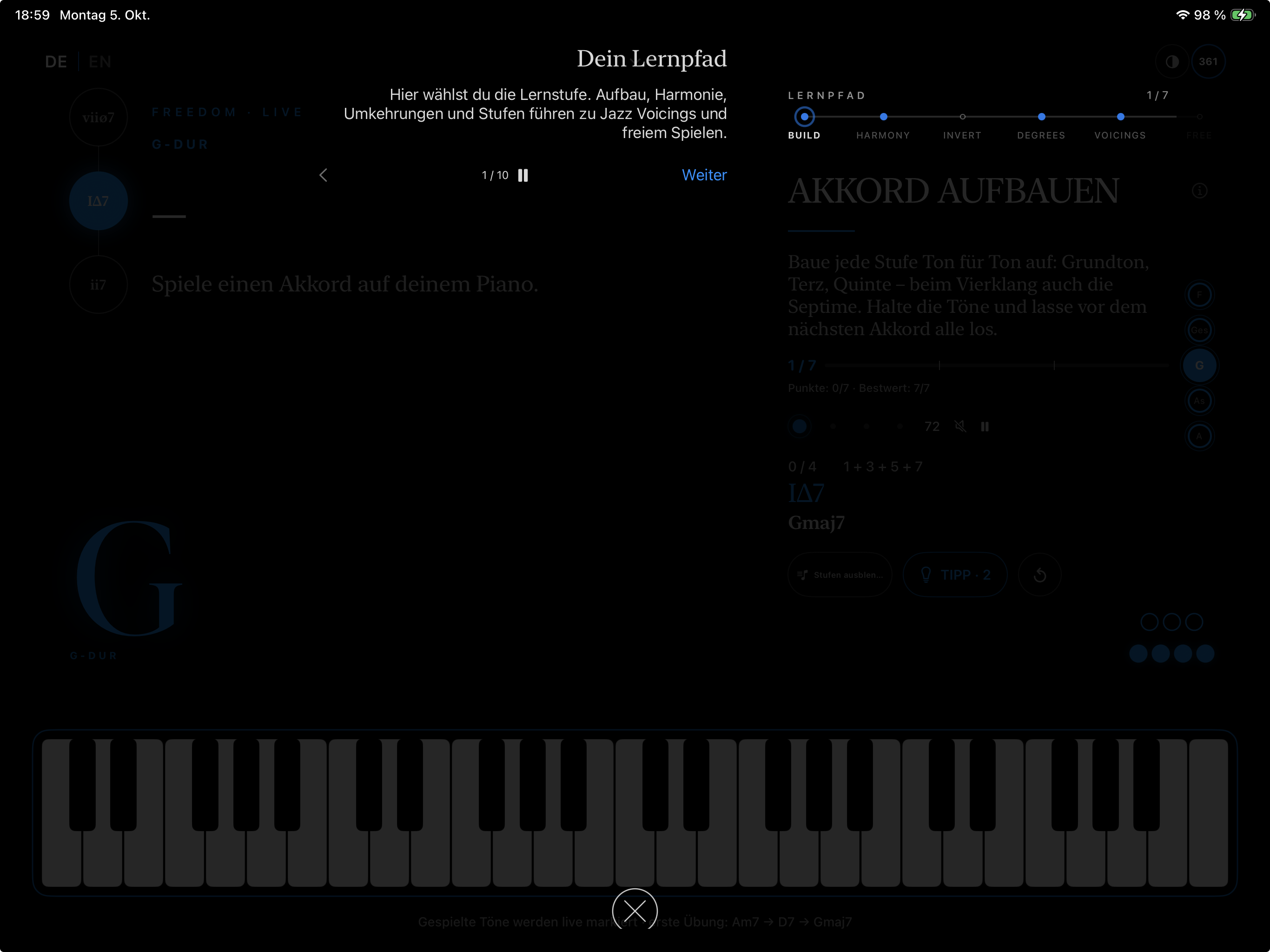 App-Screenshot: Play